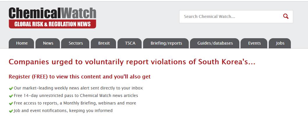 CCA,K-REACH,TCCA,化學品法規,豁免,有毒化學物質進口申報,企業 CCA,K-REACH,TCCA,化學品法規,豁免,有毒化學物質進口申報,企業