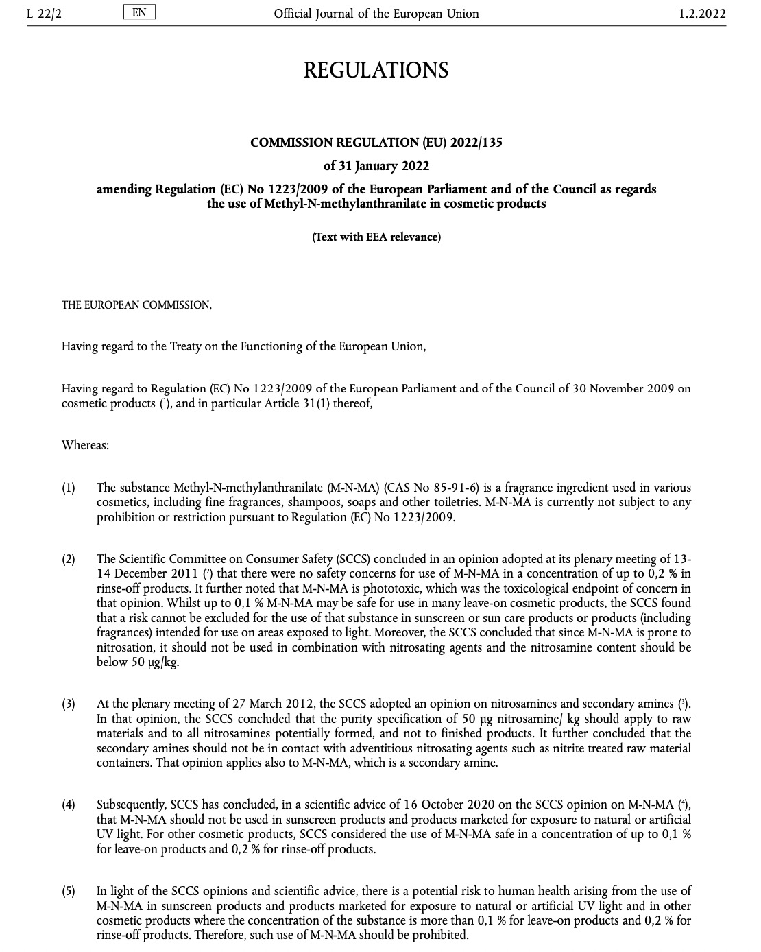 化妝品,歐盟,產品,安全,甲酯 化妝品,歐盟,產品,安全,甲酯