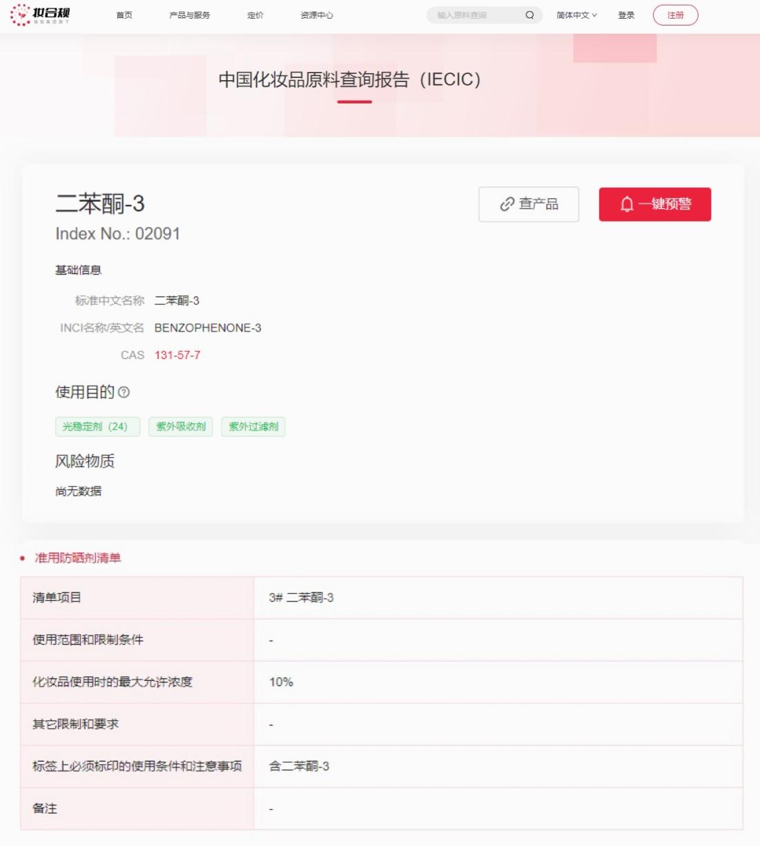 英國,二苯酮-3,化妝品,妝合規