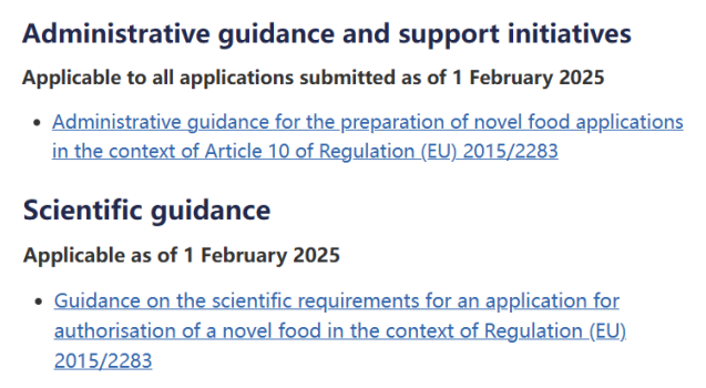 Novel Food,出口,歐洲市場,EFSA,新型食品