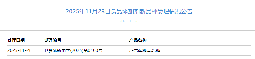 三新食品,受理動態,國家衛健委,布克魯維畢赤酵母,食品原料,食品添加劑